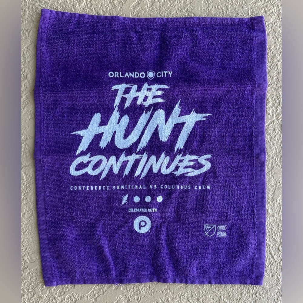 Orlando City SC The Hunt Continues MLS Promo Rally Towel Conference Semi Finals